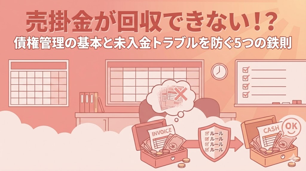 売掛金が回収できない！？債権管理の基本と未入金トラブルを防ぐ5つの鉄則