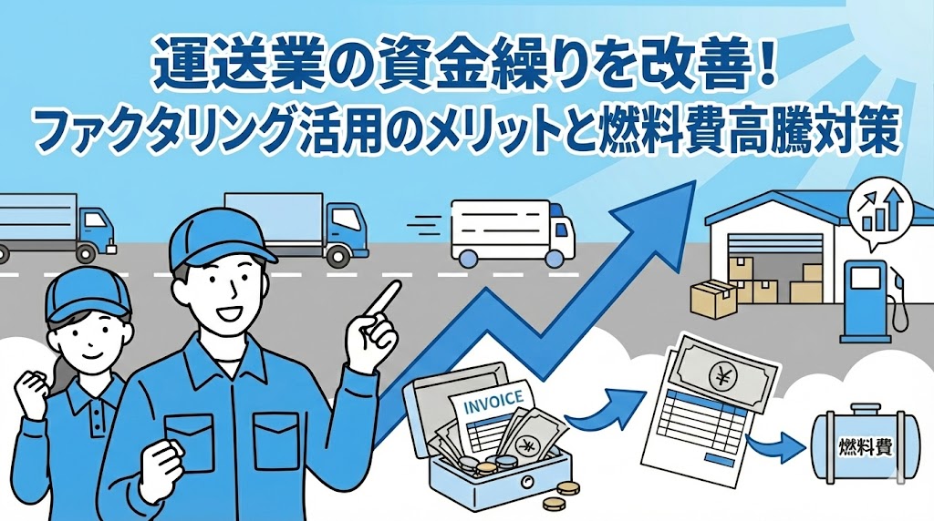 運送業の資金繰りを改善！ファクタリング活用のメリットと燃料費高騰対策