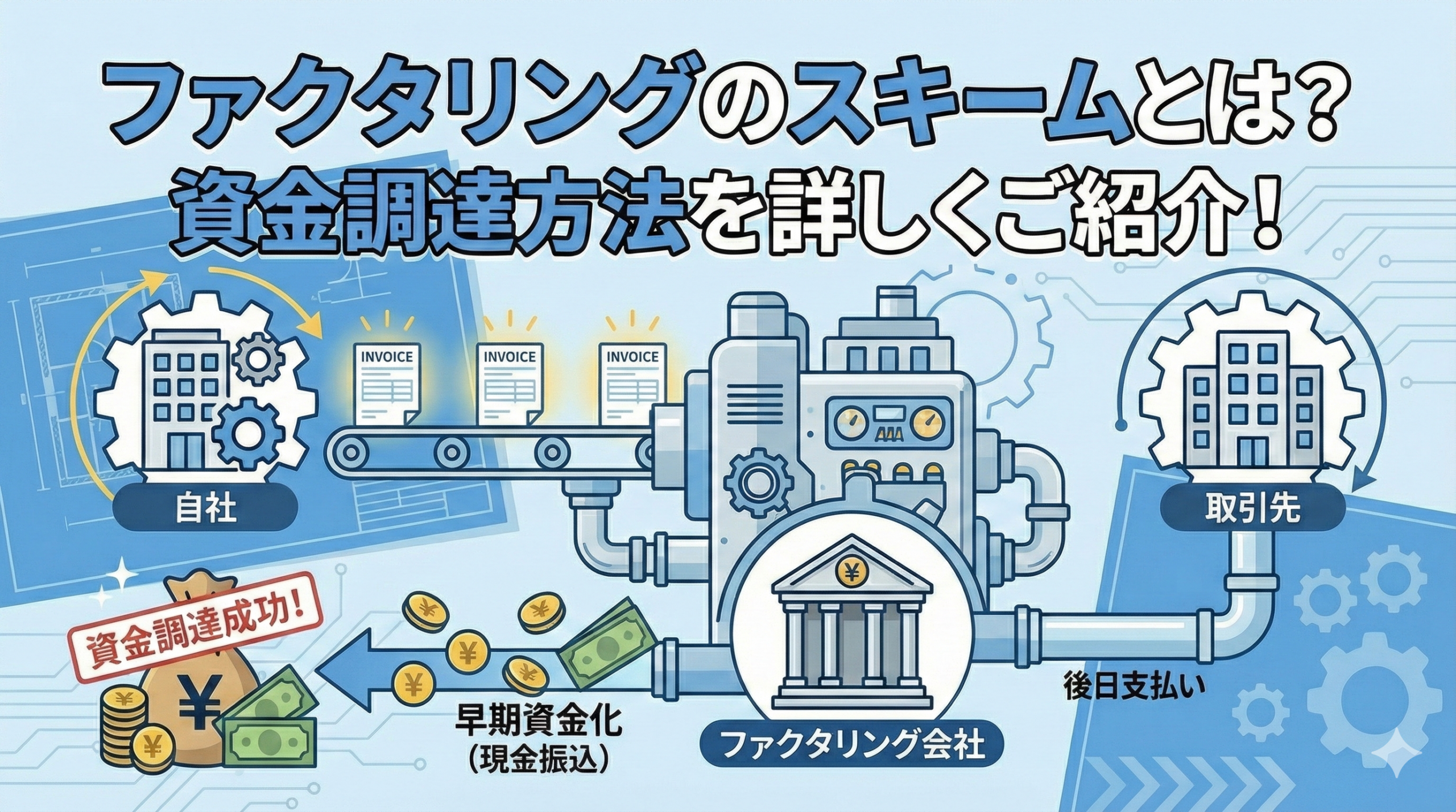 ファクタリングのスキームとは？資金調達方法を詳しくご紹介！