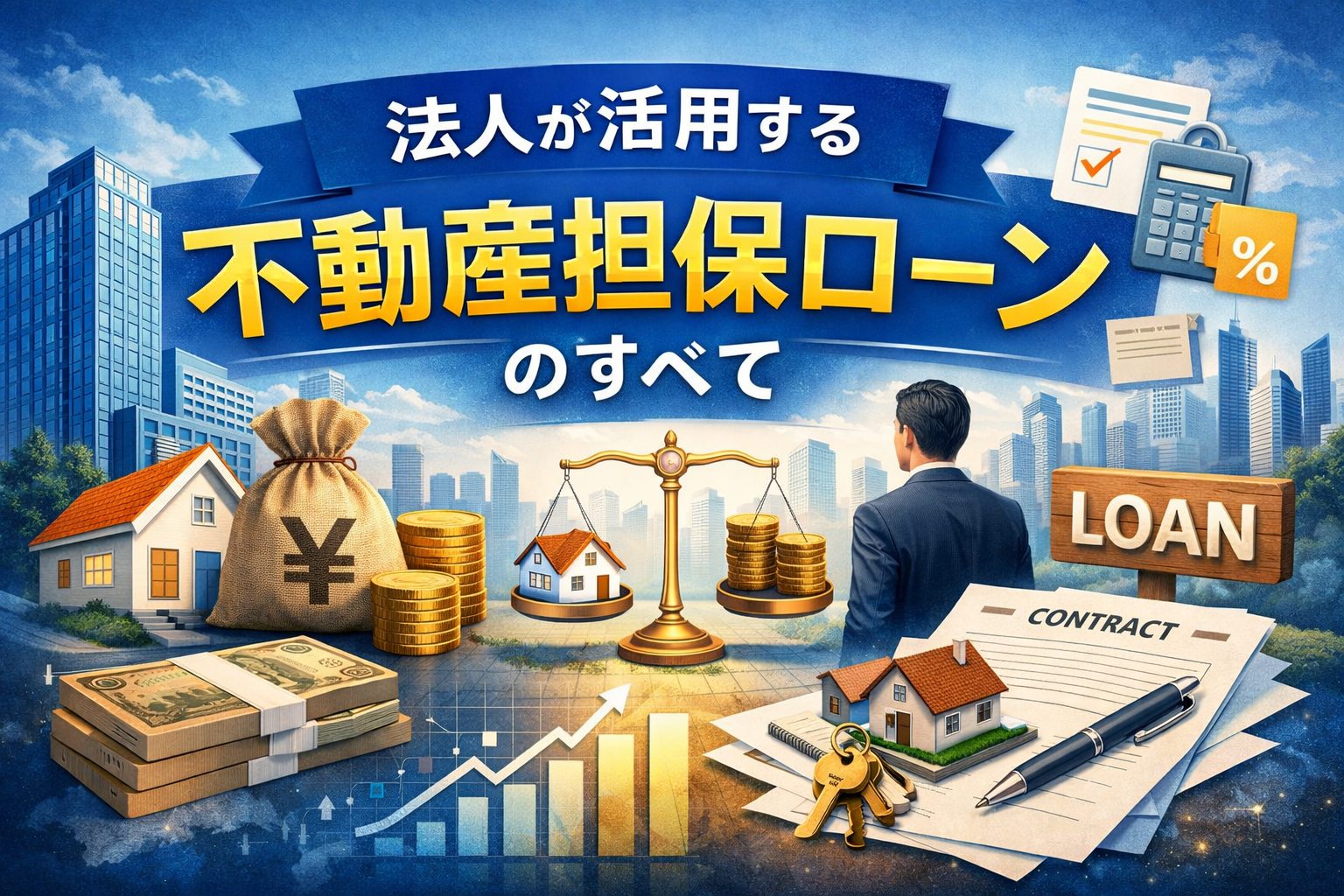 法人が活用する不動産担保ローンのすべて